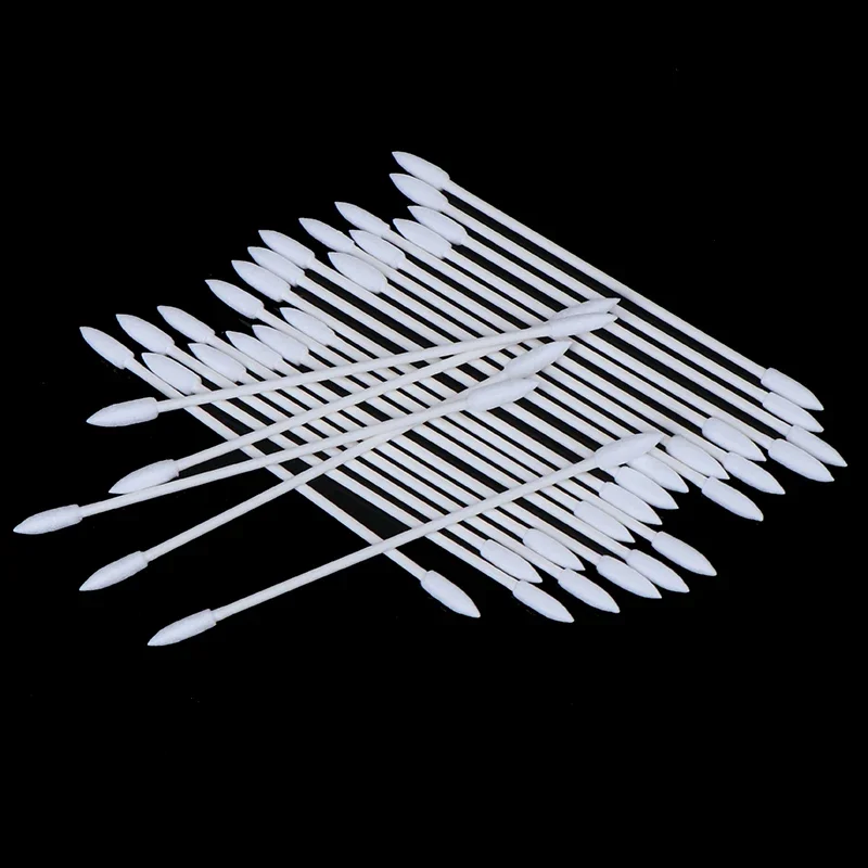 50/100 Pcs Dust Free Disposable Cleaning Swab Cotton Stick For Earphone Headphone Phone Charge Port Accessories