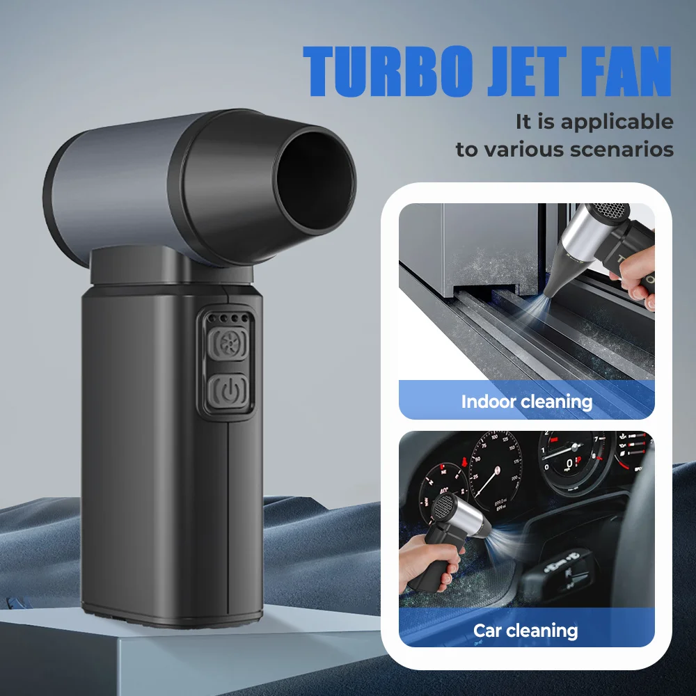 990000 giri/min Violento Ventilatore Polvere Soffiatore Brushless Turbo Fan Jet 4 Gear Palmare ad alta velocità Potente Ventilatore d'aria Aspirapolvere
