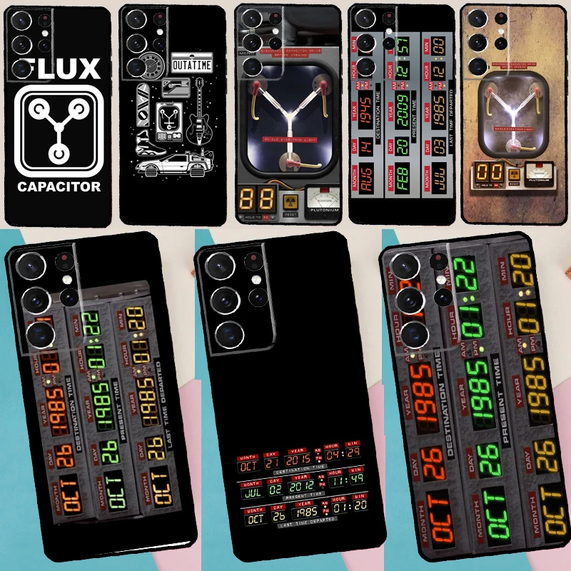 Back to the Future Flux Capacitor Silicone Case For Samsung Galaxy S8 S9 S10 S20 FE S21 Plus Note 20 Ultra S22 Ultra Cover