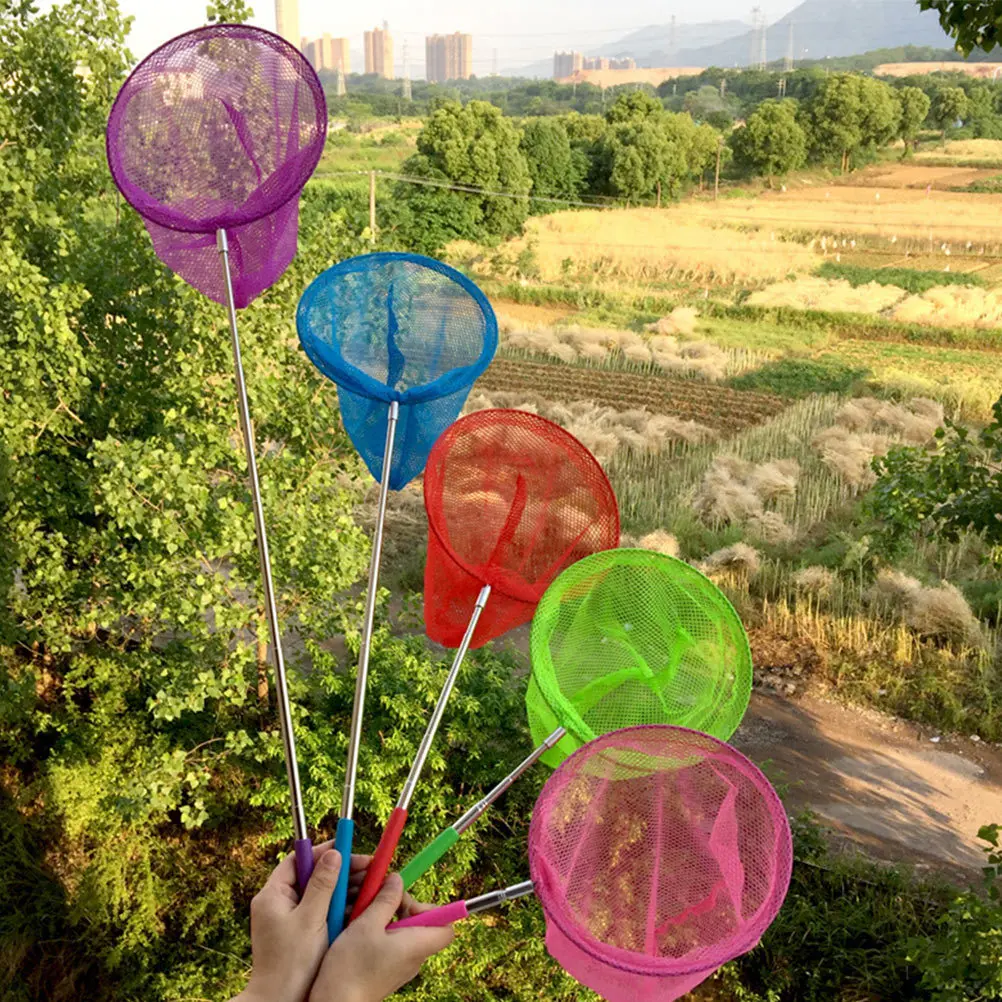 

1Set Childrens Extendable Butterflies Nets Safe for Small Fish Insects Catching Fun Outdoor Activity Butterflies Nets