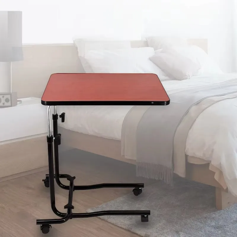 طاولة فوق السرير مع عجلات متحركة بجانب السرير وطاولة طعام قابلة للتعديل #1