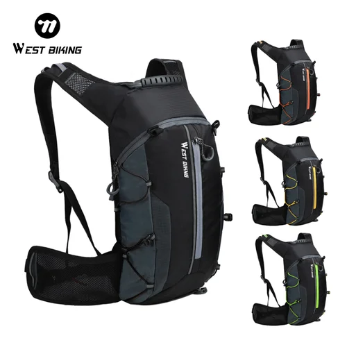 Imagen 1 del producto Mochila para Motocicleta WEST BIKING de 10L, Impermeable, Reflectante, Ultraligera, para Deportes al Aire Libre, Senderismo y Ciclismo