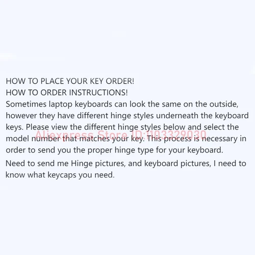 Imagen 2 del producto WASD reemplazo Keycap tapa tijera Clip bisagra para Acer Nitro 5 an515-41 an515-31 an515-42 an515-51 An515-52 teclado