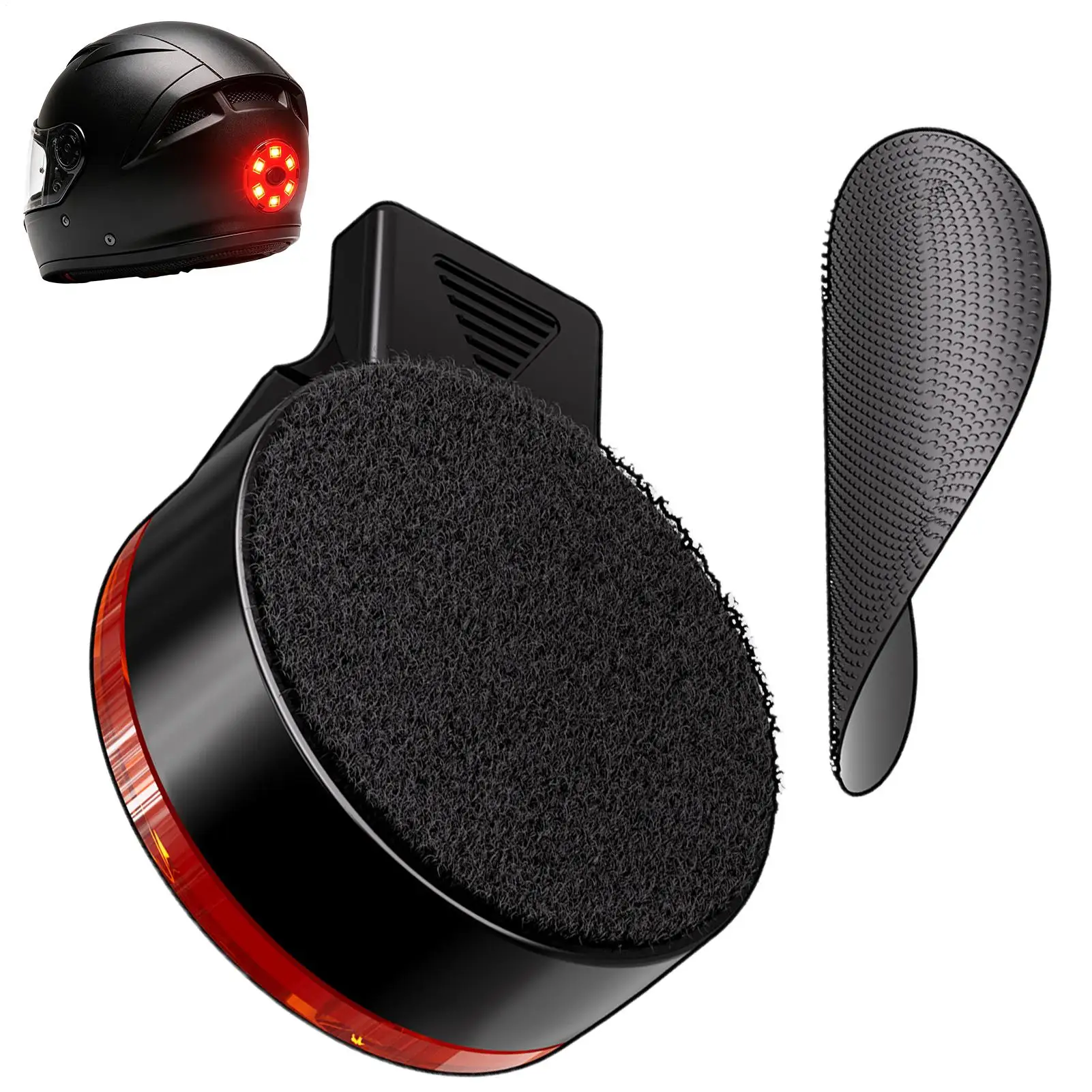 Motorcycle Helmet Lights Waterproof Riding Lamp with 4 Modes Rechargeable Bicycle Helmet Tail Light for Night Riding Cycling