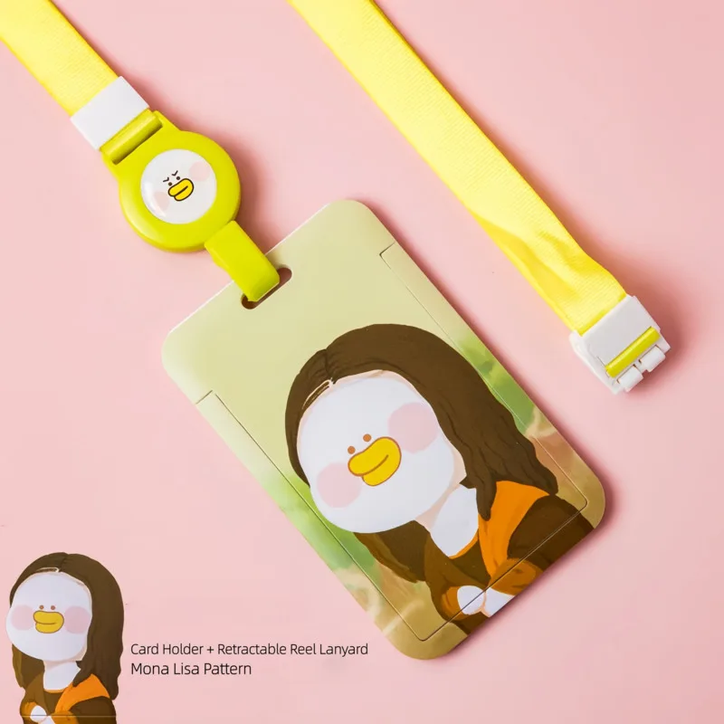 

Держатель для бейджей с узором и выдвижной катушкой, держатель для именных бейджей, защитный чехол для ID-карт для женщин, учителей, медсестер, офисных работников.