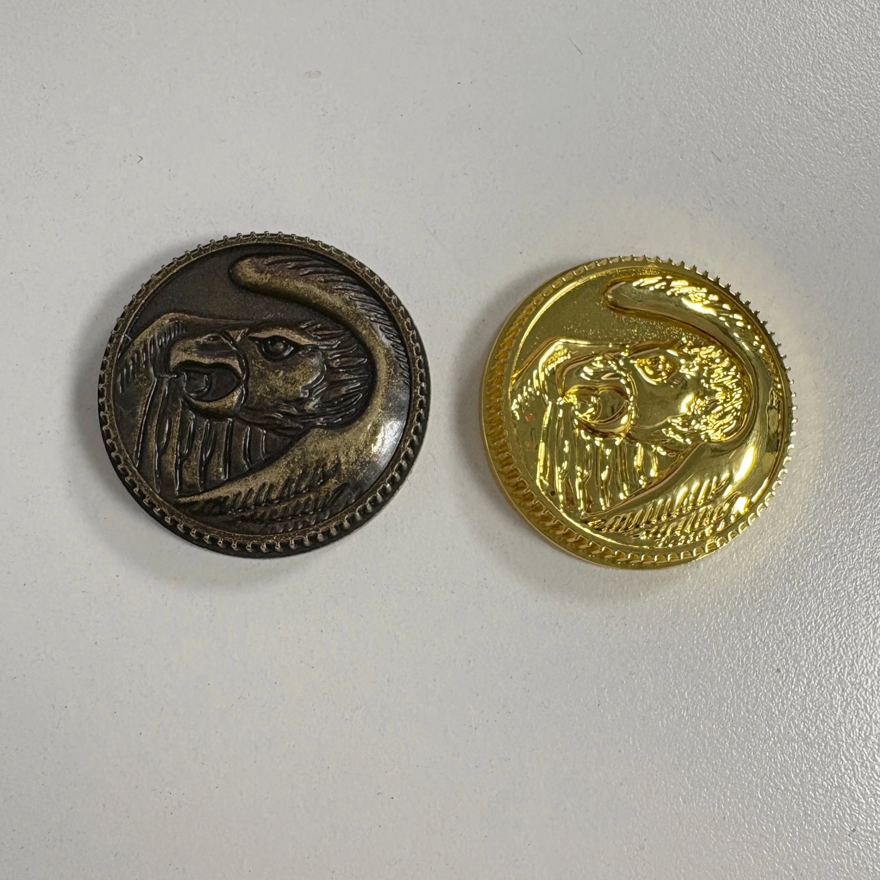 

Power Coin For Legacy Ranger Morpher Cosplay Prop Legacy FALCON Gold Coin Weathered Coin