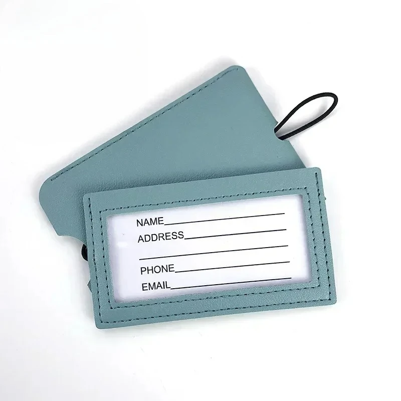 

PU Leather Suitcase Luggage Tag Pendant Handbag Multi-color Portable Travel Accessories Name ID Address Tag
