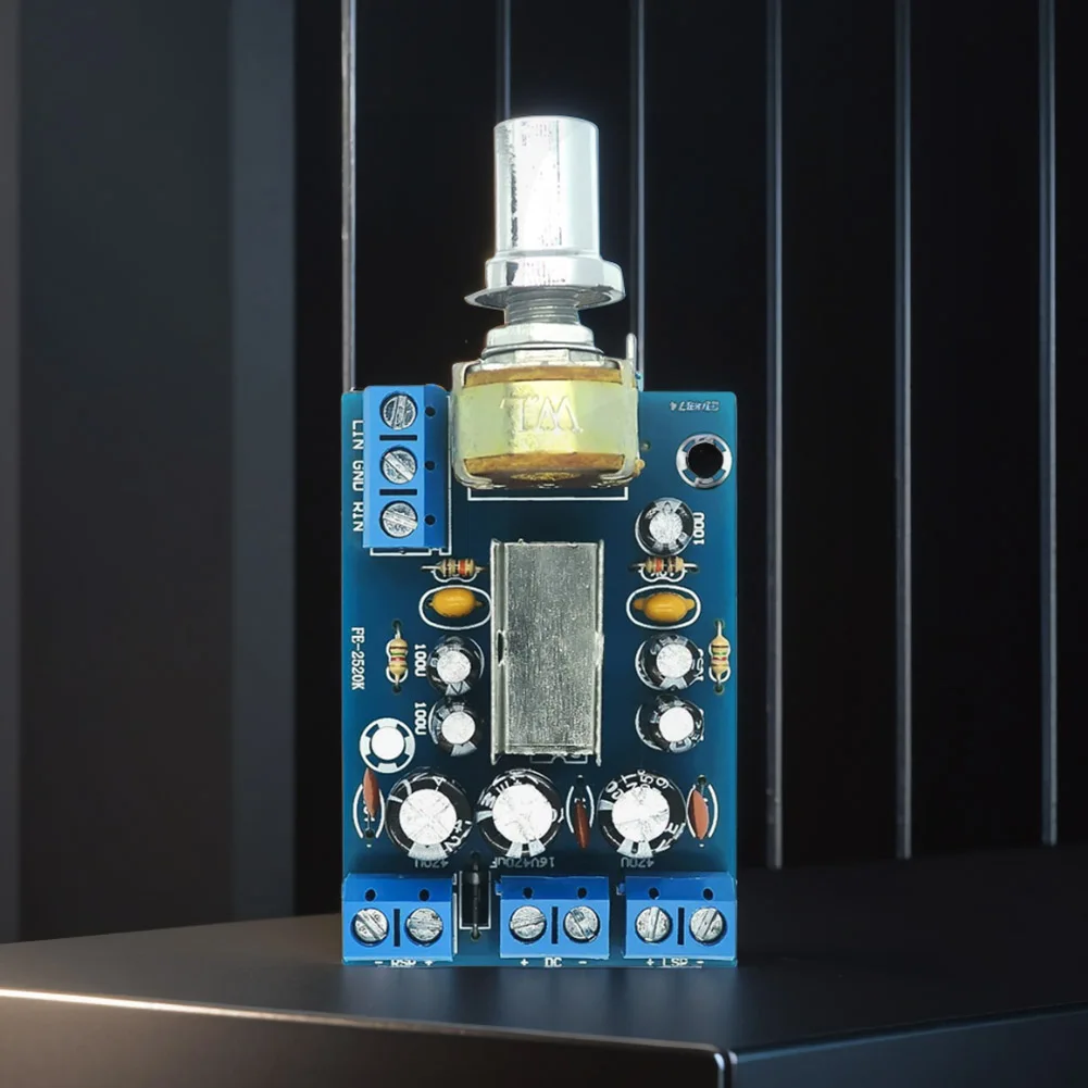 TEA2025B Power Amplifier Audio Board DC 5-12V AC 5-9V 2.0 Channel Mini Audio Amplifier Board 3W X 2 Dual Stereo Amplifier Board