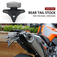 NEW Motorcycle Rear Short Tail Stock License Plate Holder Tailstock Bracket LED Light For 790 890 Duke 790Duke 890Duke 2018-2024
