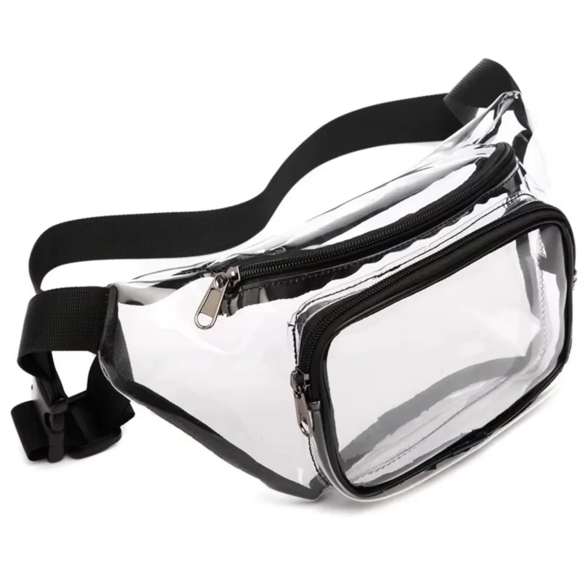 

Hot Selling Transparent PVC Waist Bag Waterproof Outdoor Running Crossbody Travel Clear Storage Bag