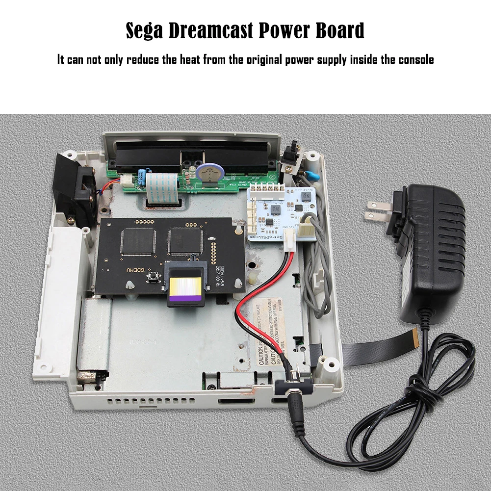 For Dream PSU Rev2.0 Dream PSU 12V Power Supply Board Or/Power Plug Adapter For SEGA DreamCast Game Console Replacement Parts