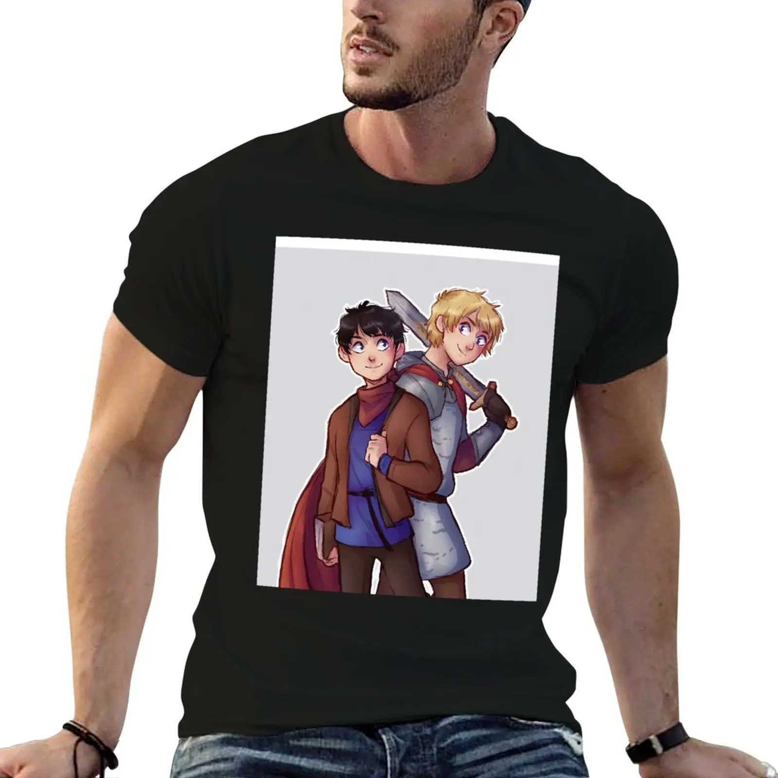 Day Gift For Bbc Merlin Gifts For Movie Fan T-Shirt anime t shirts for man man t shirt graphic man t shirts men T-Shirt