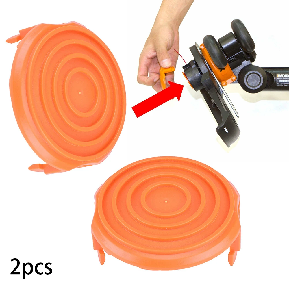 High Quality Practical Trimmer Spool Cap Accessories Element Replacement Supply Trimmers Grass 2PCS Attachment