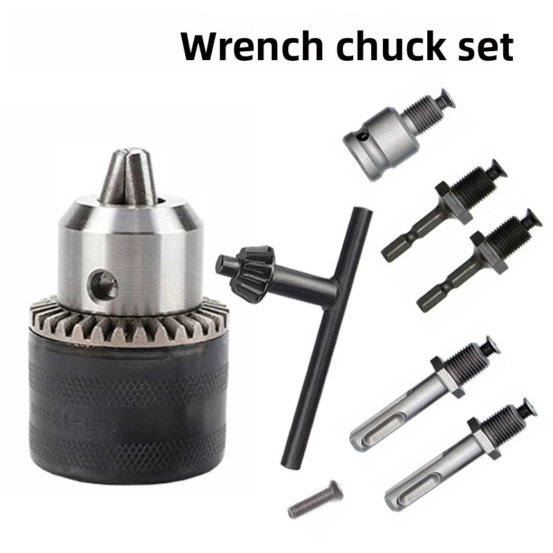 -Border 13mmWrench Chuck Set SDS PLUS Hexagonal wrench adapter drill chuck8PC
