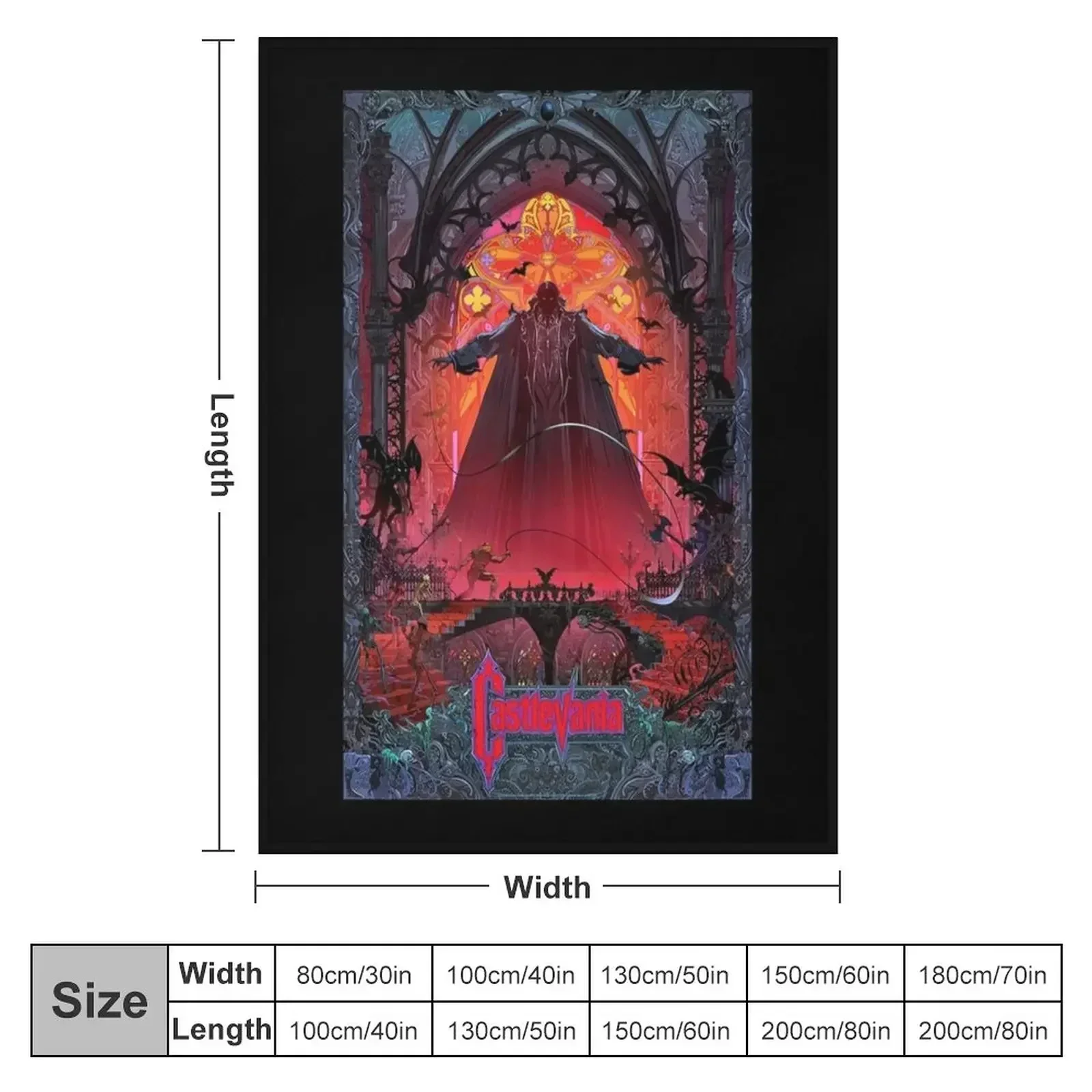 Castlevania Dracula Perfect Gift For Fan Throw Blanket warm winter Luxury Brand Kid'S Blankets