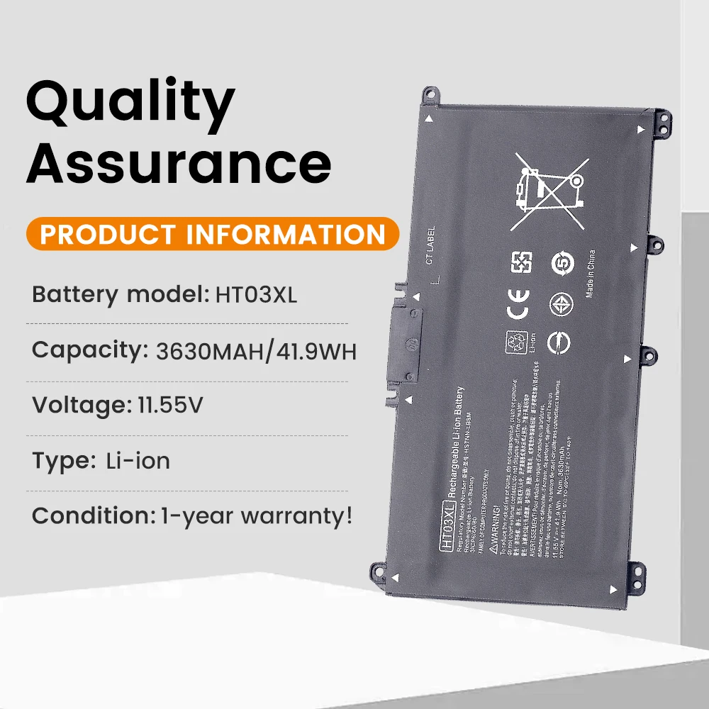 BGBT HT03XL Laptop Battery for HP Pavilion 250 G7 14s-dp 15-cs0037tx 15-cs0038tx 15s-dy0002tx 15s-dy0003tx 14s-dp0004au Notebook