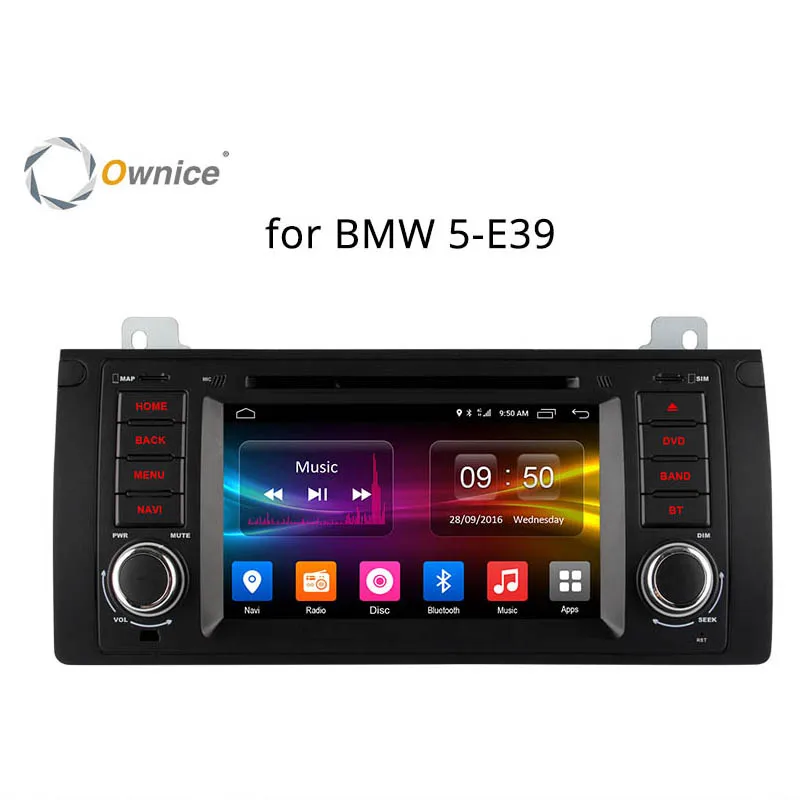 

Ownice Car DVD Player For BMW E39 X5 M5 E38 E53 With Wifi GPS Navi Radio FM 4G SIM LTE Android 6.0 Octa Core 32G ROM In Dash