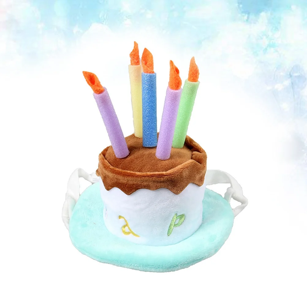 

Pet Birthday Cap Decor Hat Adjustable for Dog Cat Animal Size S Creative Costume Pet Birthday Cap