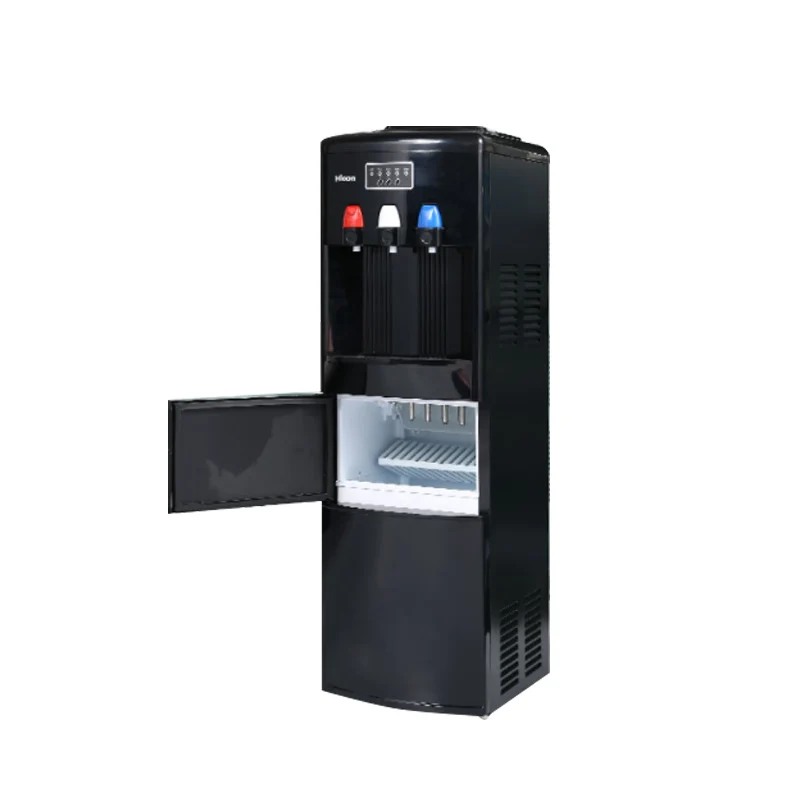 Hicon Vertical Water Dispenser Multifunctional Ice Maker Small Home Bar Commercial Milk Tea Shop Round Ice Cube Making Machine