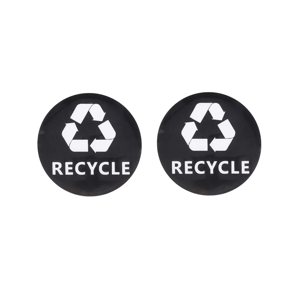 

Набор из 3 черных наклеек с логотипом «Переработка» для мусорных баков, контейнеров, банок, стен, водонепроницаемые, пригодные для вторичной переработки, для окон и дверей