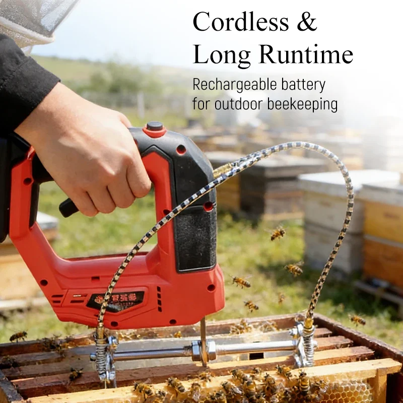 Bee Frame Shaking Machine Electric Vibrating Honey Machine Rechargeable Bee Shaker Beekeeping Tool Removal Vibrating Machine