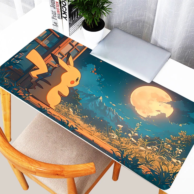 

Mouse Pad Multi Size Gamer Keyboard Pad Japan Anime Desk Mats P-pokemonS Extended Mausepad Office PC Gaming Accessories Mousepad