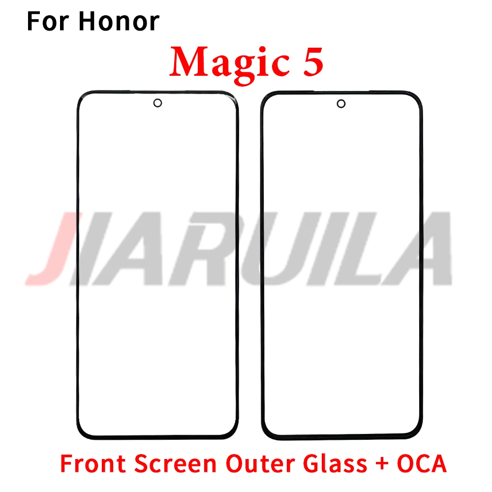 10Pcs，Front Outer GLASS + OCA LCD Lens For Huawei Magic 5 6 Lite Pro Touch Screen Panel