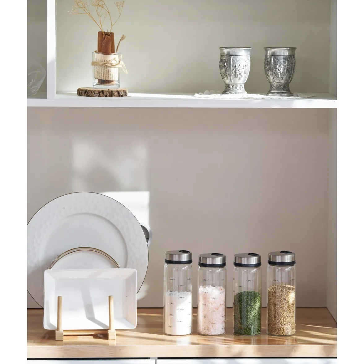 Obrázek 6: 일상쏙 3구 유리 양념통 세트 밀폐 조미료통 양념병 소금통, 300ml