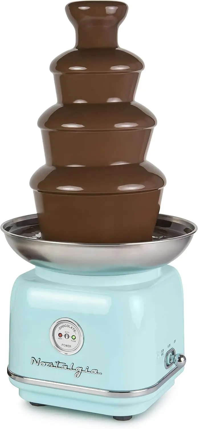 Elétrica Chocolate Fondue Fountain máquina para festas, derrete, queijo, queijo, doces, licor, DIY, novo, 4 níveis