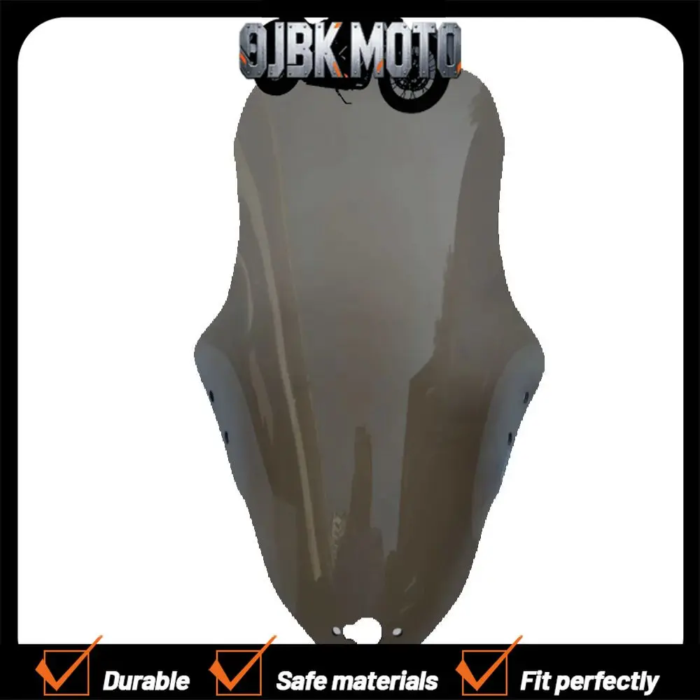 For KYMCOXciting250 300 400 ABS windshield, front windshield panel, windshield mirror, black transparent color, small windshield