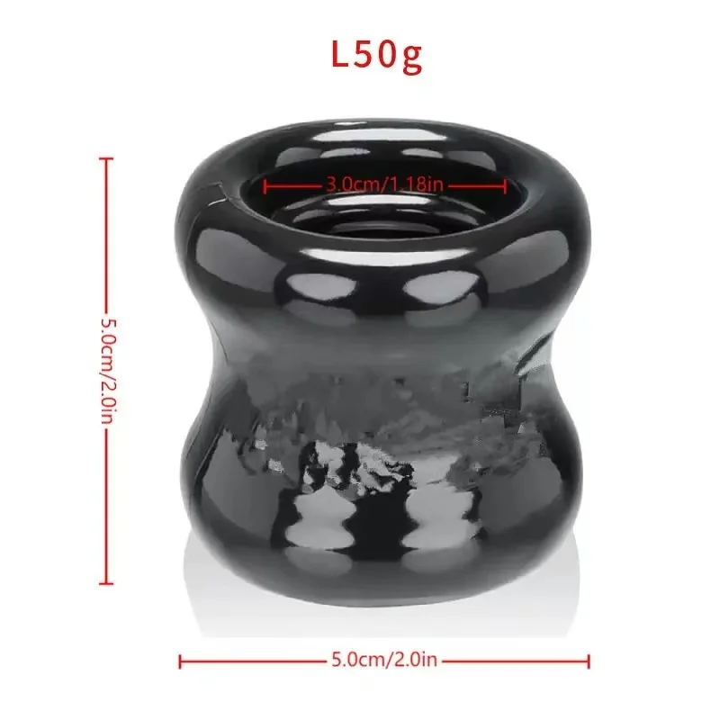 Male Ball Stretcher Testis Restraints Cock Penis Rings Erection Lasting Time Delay Ejaculation Sex Toys for Men Gay Adult Games - Image 4