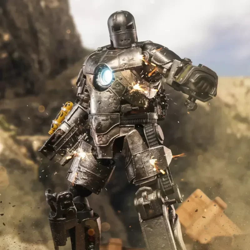 

ZD Toys Iron Man MK1 Model First Generation Iron Man 7inches Action Figures 1/10 Avengers Genuinely Collect Ornaments Boy Gifts