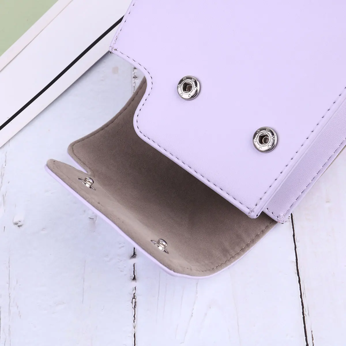 

Purple Crossbody Camera Bag Shoulder Bag Stylish Portable PU Compatible for Fujifilm Mini 11 Scratch Dust Resistant