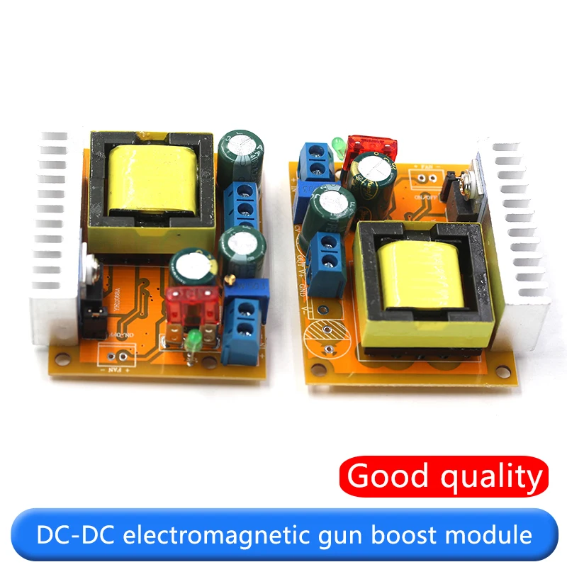 DC-DC high voltage boost module ZVS capacitor charging electromagnetic gun 45-390V 780V adjustable voltage regulator