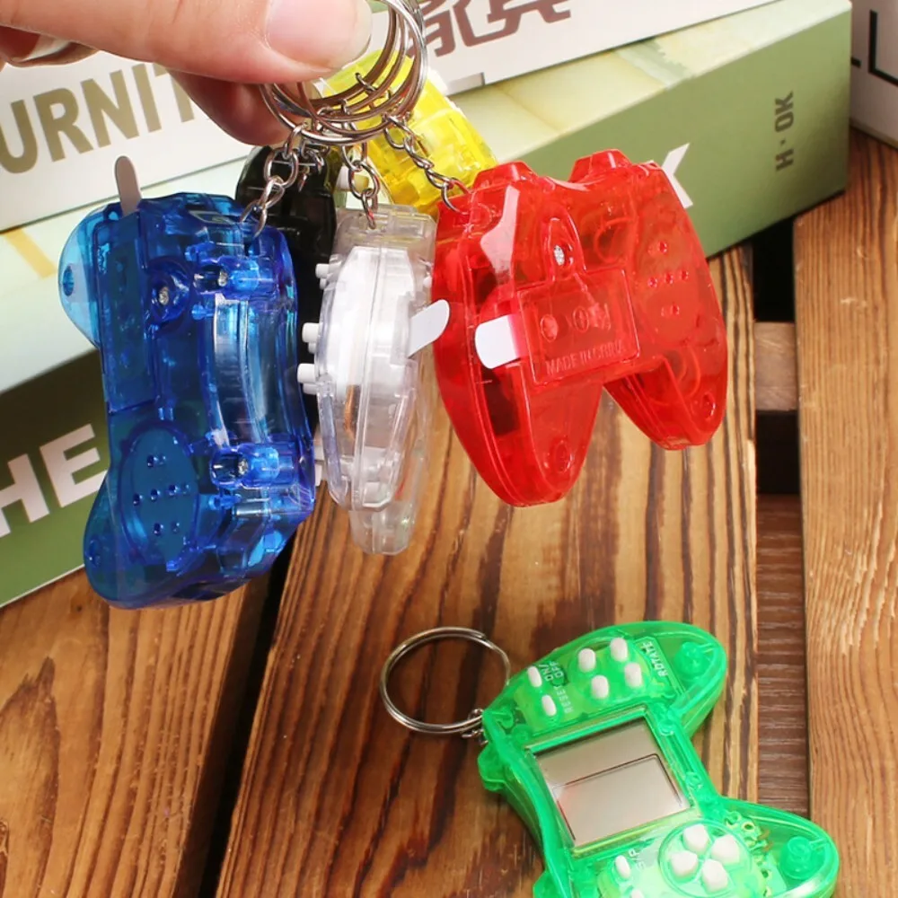 Mini Handheld Electronic Game Console Keychain Toy Retro Style Puzzle Game for Kids and Adults Portable Fun Game Device