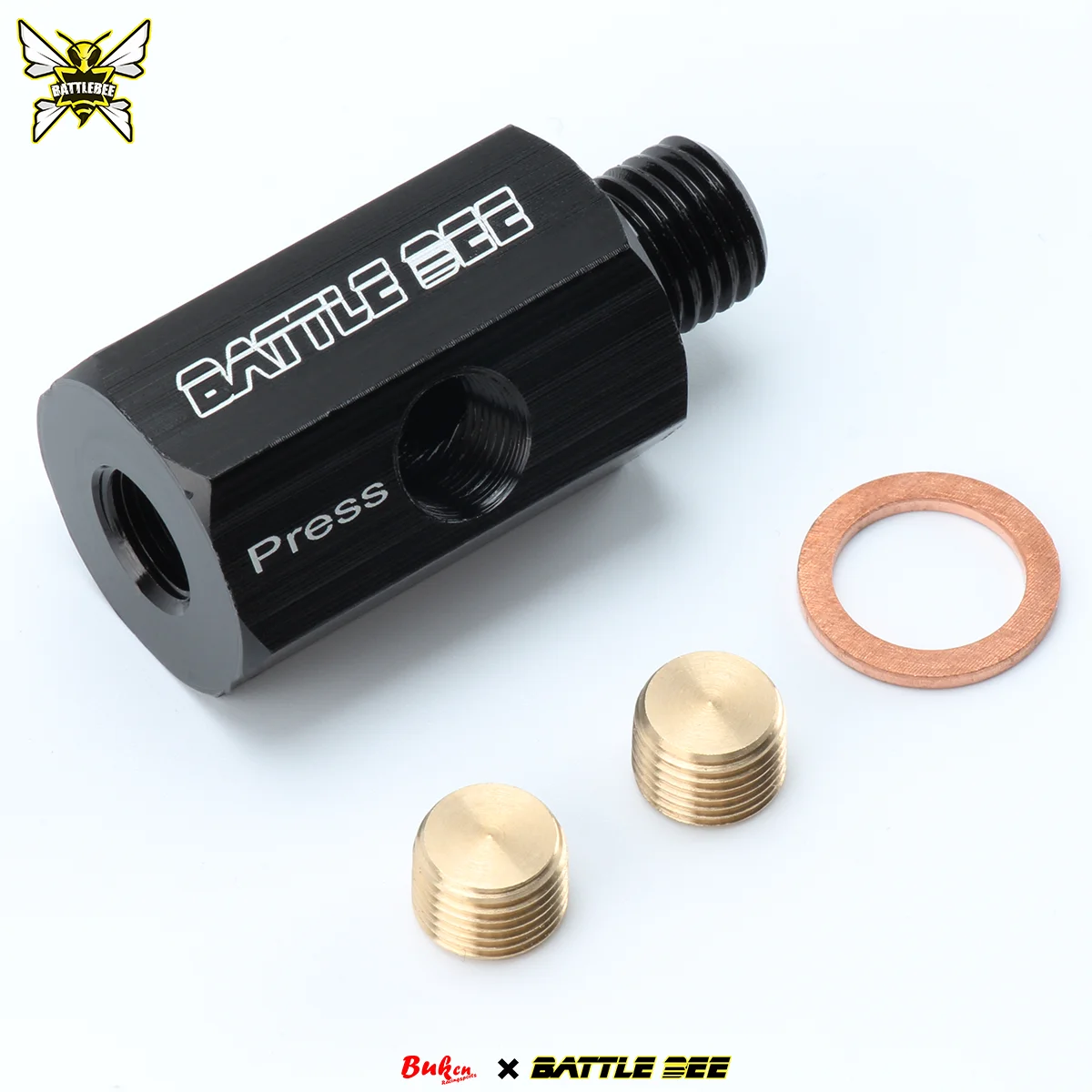 -For BMW F30 N20 BB-UOA-007 Engine Oil Filter Sandwich Adapter Oil Temperature Pressure Sensor Plate Oil Gauge Mod Accessory