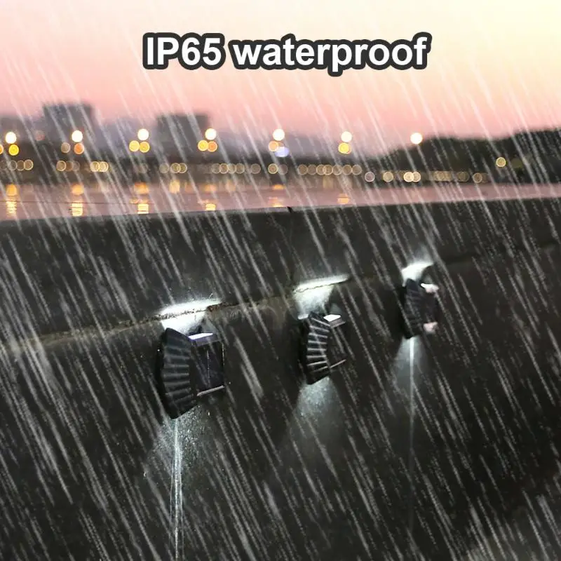 Streetlight Protection Warm Light Outdoor Lighting Wall Lamp Waterproof Solar Garden Decoration Wall Light Smartlight