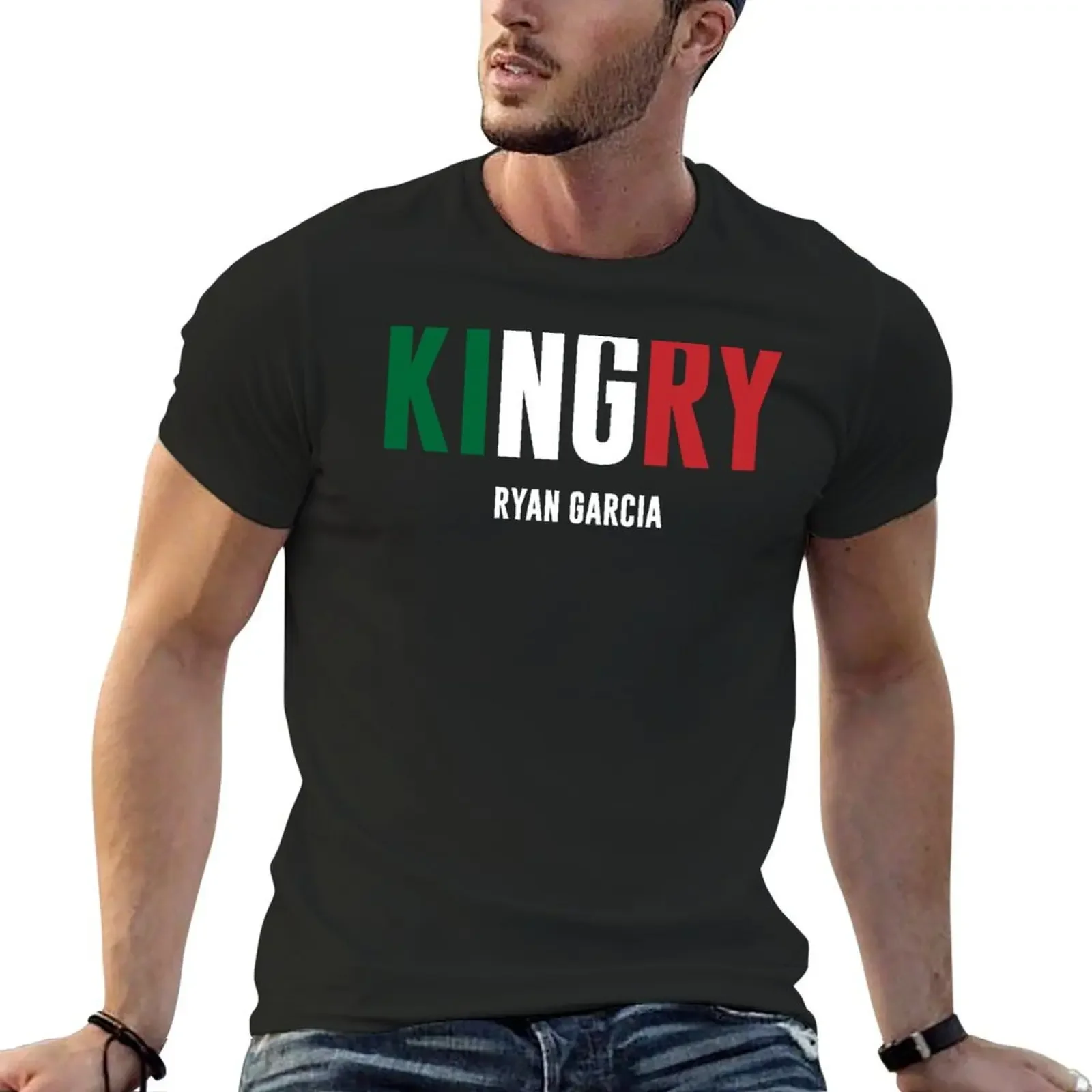 KINGRY Ryan Garcia T-Shirt baggy shirts blanks black t shirts for men