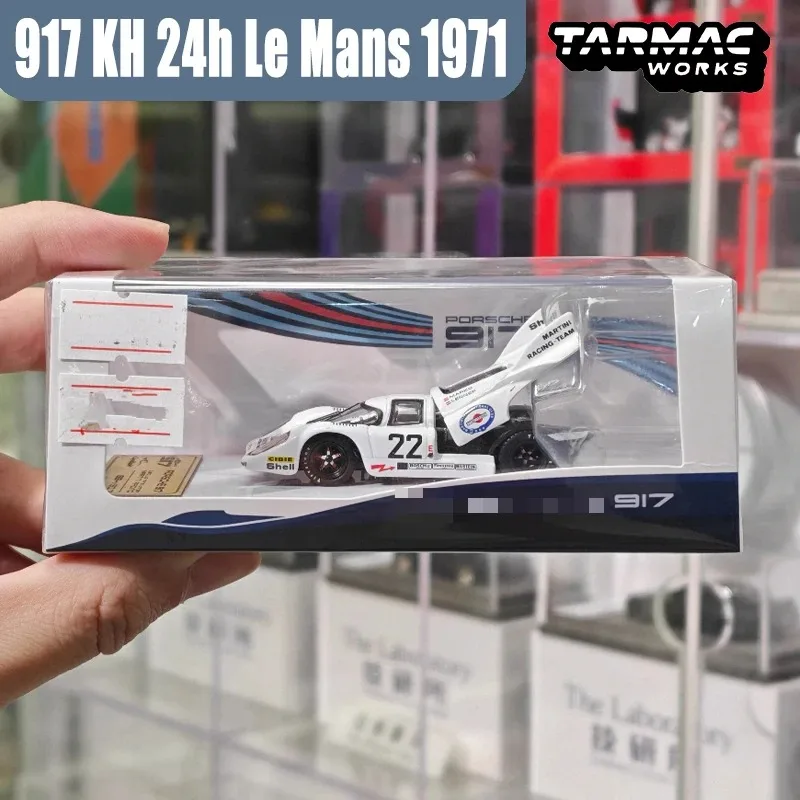 tarmac-works-1-64-917-kh-24h-le-mans-1971-curitiba-modelo-de-vehiculo-de-aleacion-fundida-a-presion-juguetes-de-coleccion-para-ninos-regalos