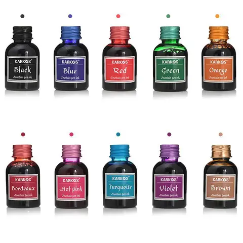 1 Fles Pure Kleurrijke 30ml Vulpen Inkt Navulinkt Briefpapier School Hoge Kwaliteit Kalligrafie Schrijven Vulpen Inkt