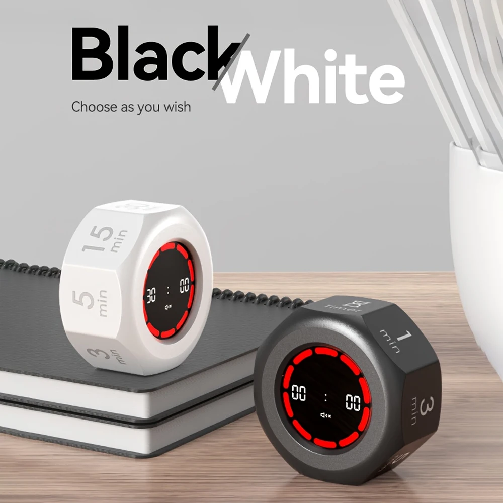 Flip Timer Clock Learning Dedicated Time Manager Children's Self-Discipline Check-In Kitchen Fitness Timer
