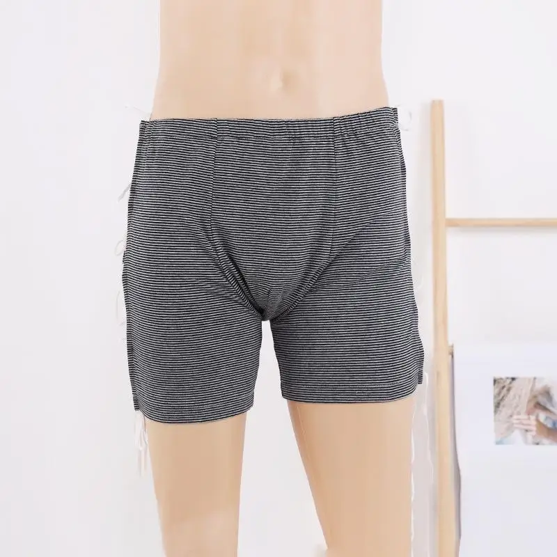 

1Pc Men Easy To Wear and Take Off Flat Angle Underpants Paralysis Bedridden Elderly Fracture Surgery Patient Care Underpants