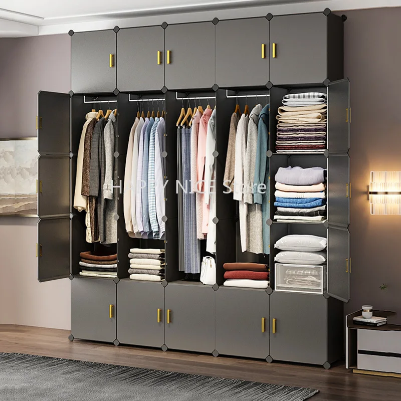 Clothing Rack Wardrobe Closet Storage Dresser Organizer Modular Wardrobes Chest Cupboard Cube Armarios Living Room Cabinets·