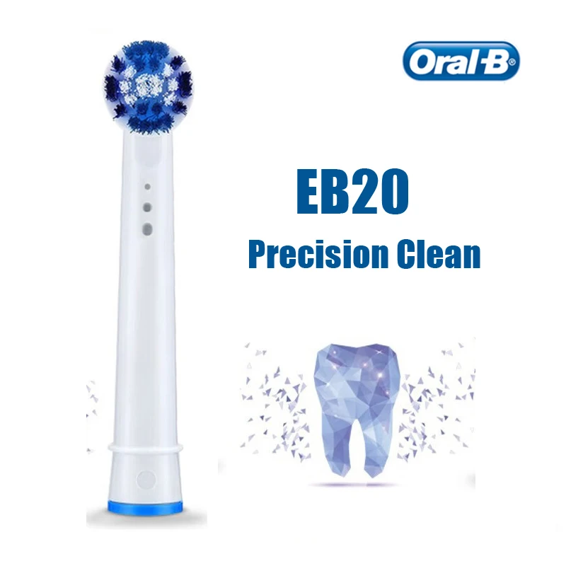 Original Oral B Replacement Brush Heads Remove Plaque Deep Clean Teeth EB20 Precision Clean For Oral B Electric Toothbrush