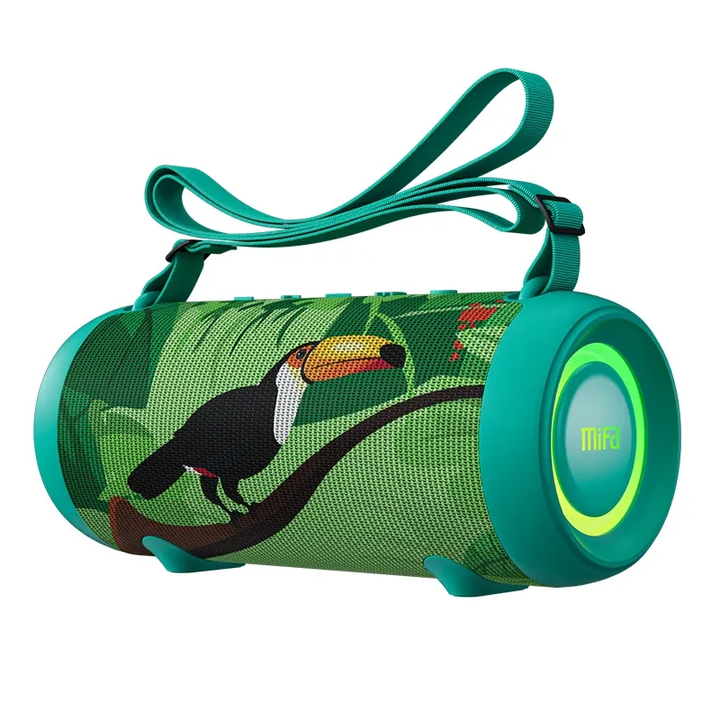  mifa A90 Green Bluetooth Speaker 60W Output Power Bluetooth Speaker with Class D Amplifier Excellent Bass Performace 