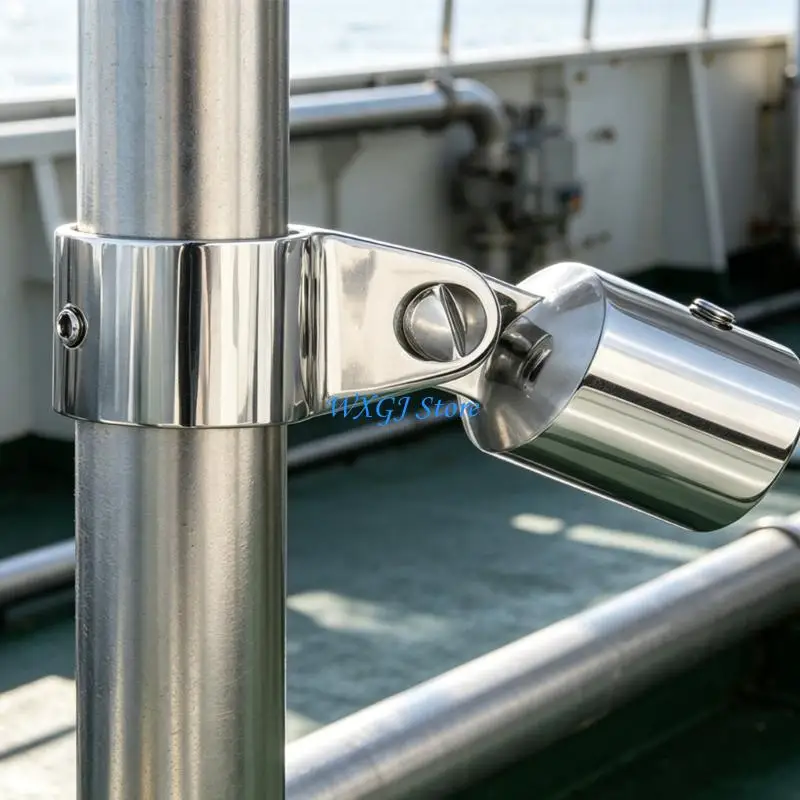 37JE Marine Clamp Hardware Bimini Top Fittings for Boat Repair Round Tube Mounting