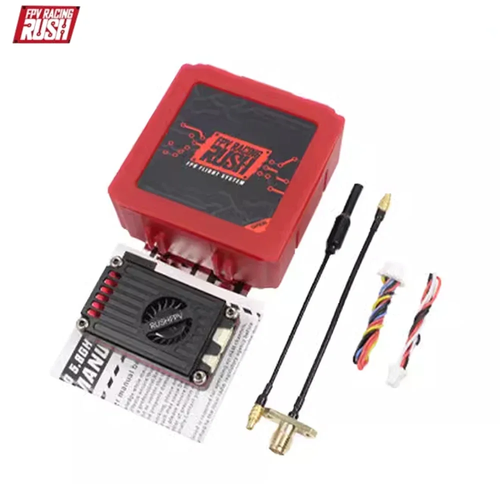 RUSH TANK MAX SOLO 5.8GHz 2.5W 48CH VTX เครื่องส่งสัญญาณวิดีโอพัดลมระบายความร้อน CNC SHELL สําหรับ RC FPV ยาว FIXED-Wing