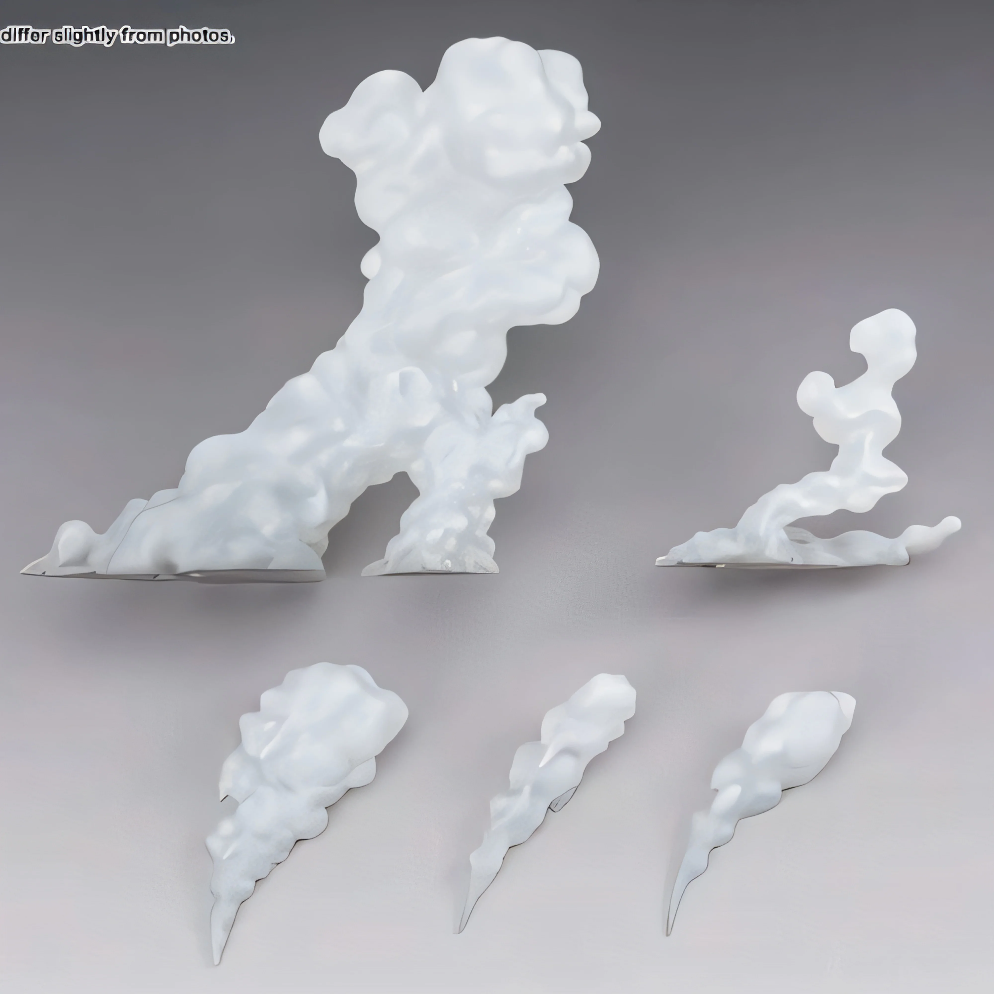 In Stock AC Factory AC Toys Effect Series S.H.F The Smoke Effect Piece White Ver. Action Anime Figures Collection Ko Model Toy