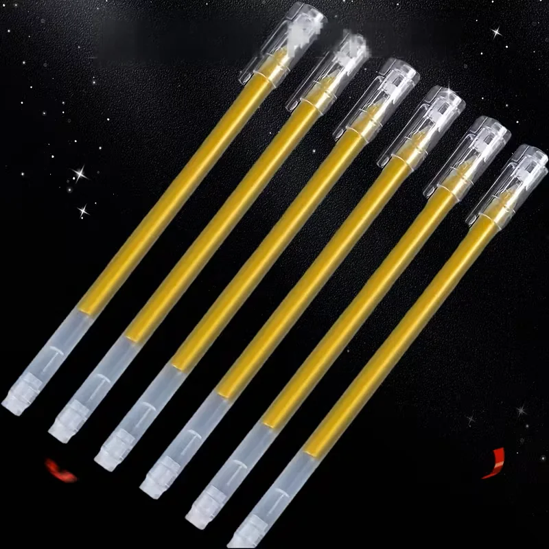 

6pcs Neutral Pen Fine Tip Draft Fluorescent Pen Large Capacity Artist Black Paper Painting Design Illustration Art Supplies