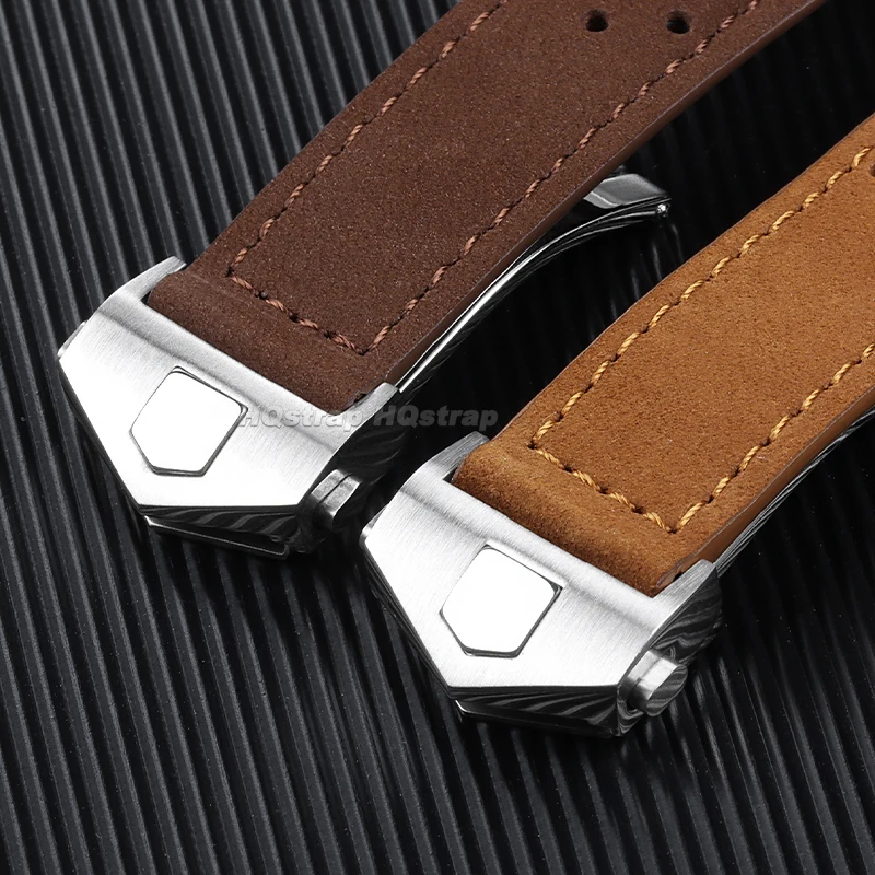 Genuine Leather Strap 20mm 22mm 24mm Cow Watch Band for Tag Heuer for Carrera Series Wristband Universal Sport Soft Bracelet